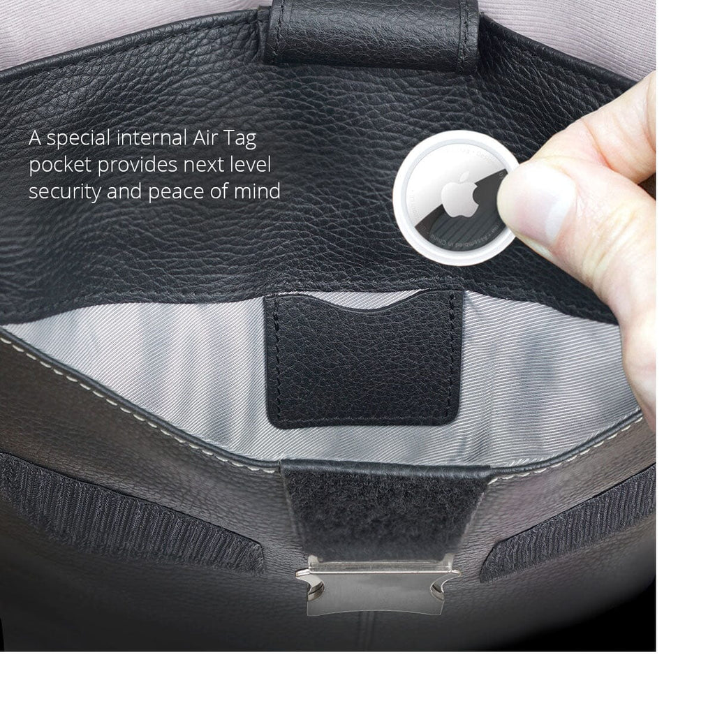 The special Air Tag pocket inside the MacBook Pro Flight Jacket Case