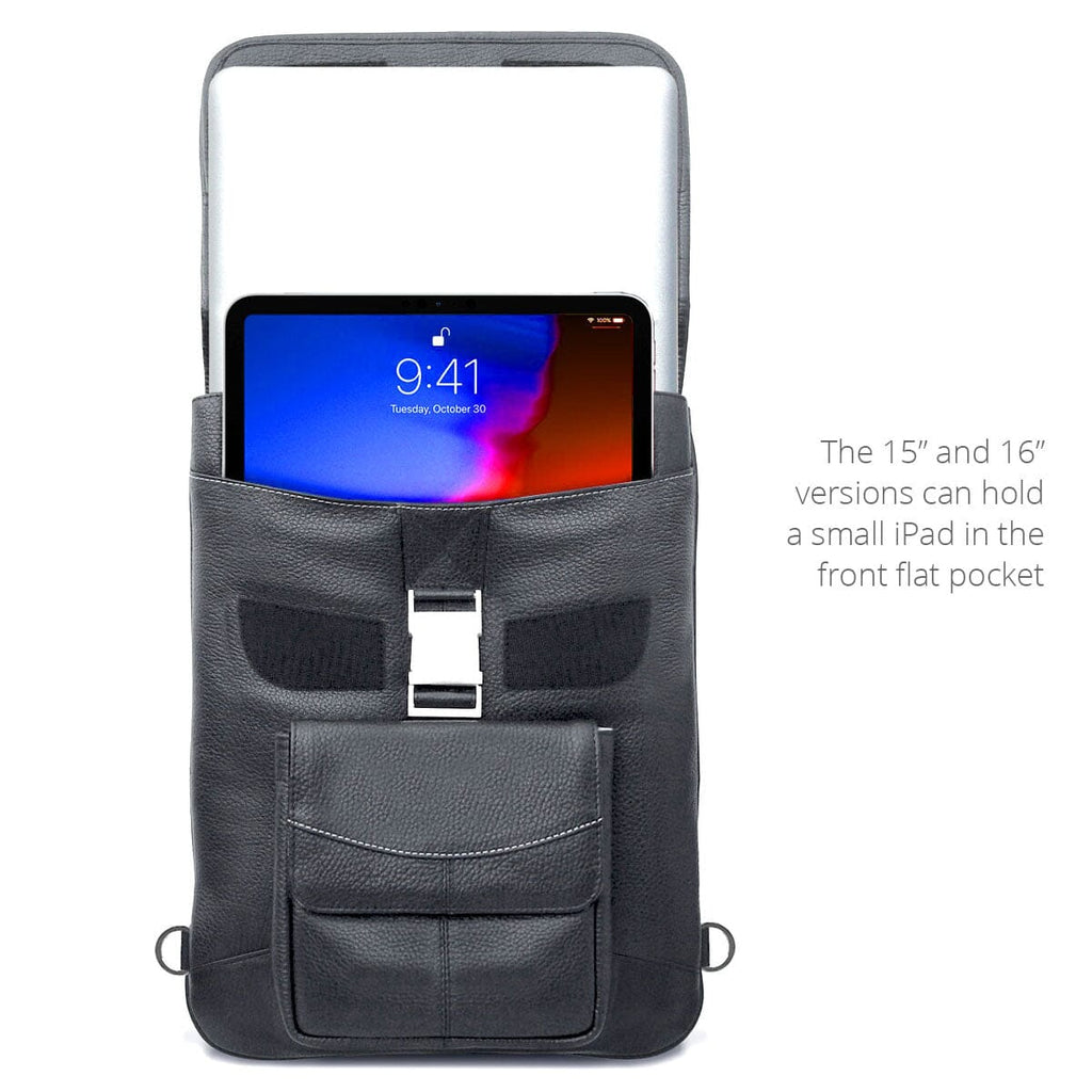 Open View of the 16-inch MacCase MacBook Pro Leather Case with iPad