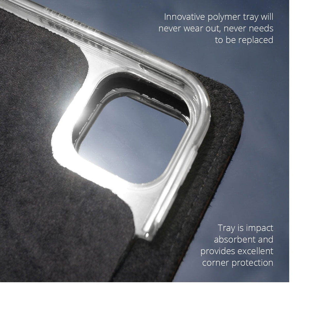 MacCase 13-inch iPad Pro leather case tray detail