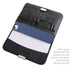 Top open view of the leather 13 iPad Briefcase shown with  Magic Keyboard