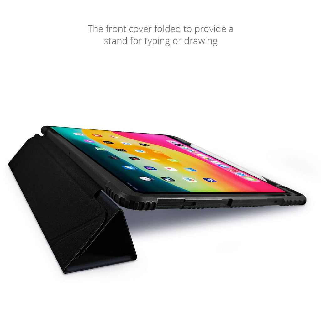 The MacCase Rugged 13 iPad Pro case set up for typing or drawing