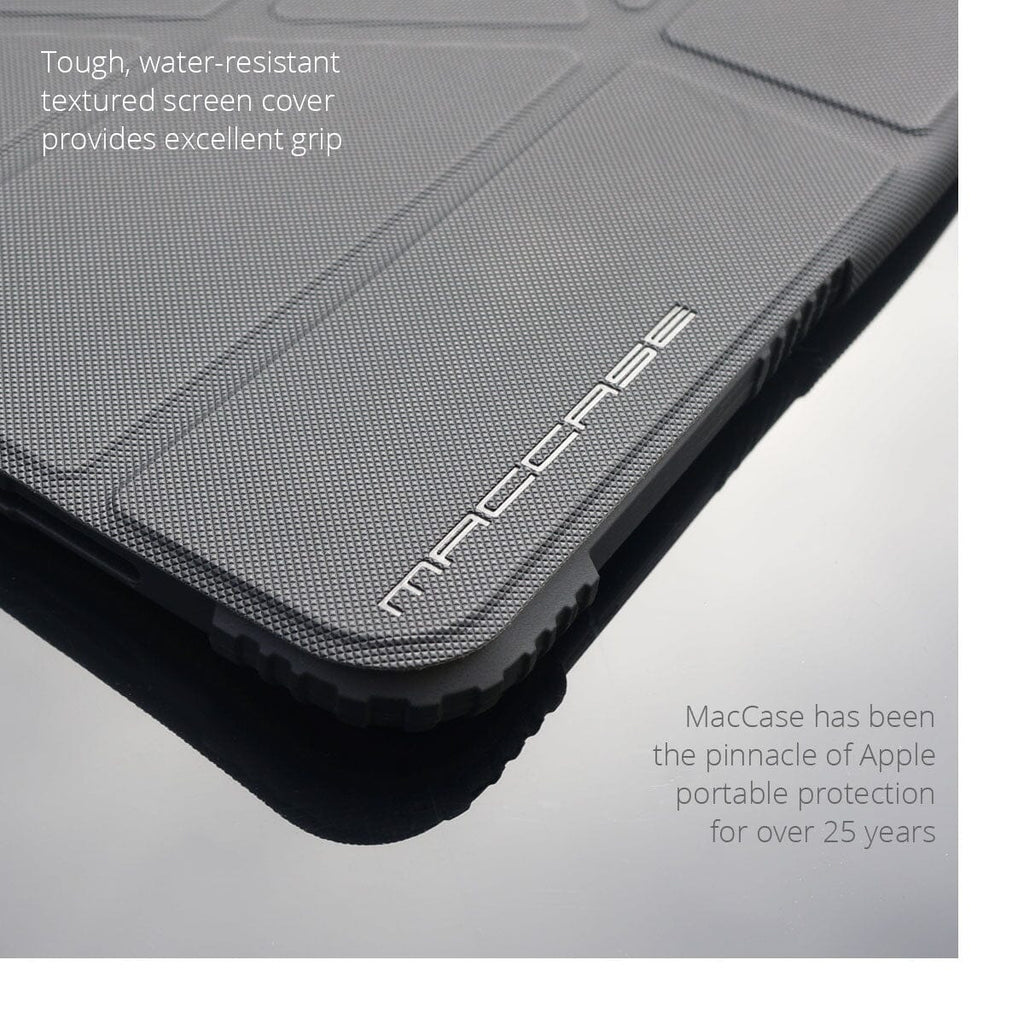 The MacCase Rugged 13 iPad Pro case uses a textured screen cover for excellent grip
