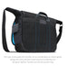 Rear view of the MacCase Universal Messenger Bag featuring a black vintage premium leather handle
