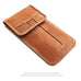 quarter view of leather iPhone slipcase 