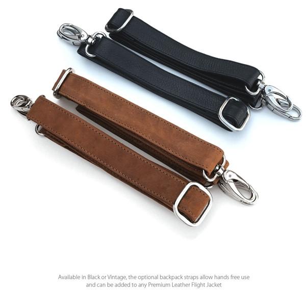 Premium Leather Backpack Straps by MacCase