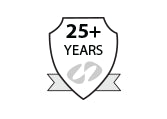 Mac Case 25 years in business icon