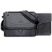 Swatch-Black maccase leather ipad messenger bag with magic keyboard sleeve shown in black