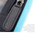 The Premium Leather zipper pulls of the MacCase MacBook Air 13-inch Backpack