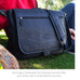 The MacCase Premium Leather Messenger Bag in pebble-grain black hides