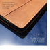 The offset design of the 2024 13 iPad Air leather case by MacCase offers excellent all around protection