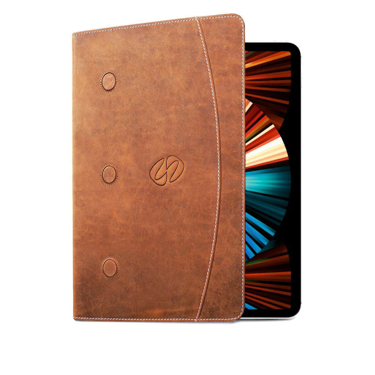 MacCase Premium Leather Gen 5 iPad Pro 12.9 Folio Case - Vintage