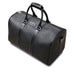 Dual textured hides set this leather duffle bag apart