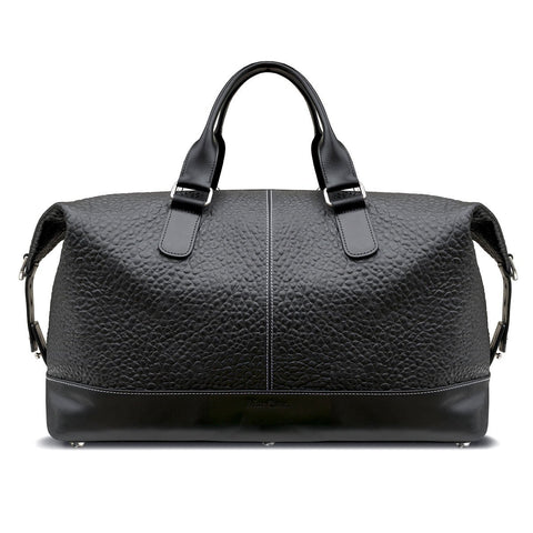 Swatch-Black MacCase Premium Leather Overnight Bag