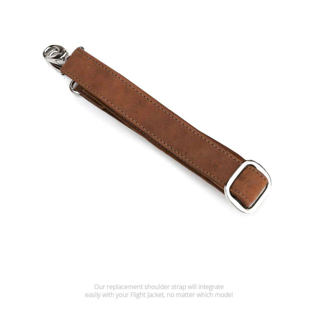 Swatch-Vintage Replacement shoulder strap for the MacCase Premium Leather Flight Jacket shown in Vintage
