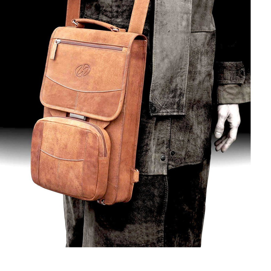 Smart 2023 Leather Briefcase Backpack Combo by MacCase