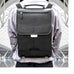 Handmade Leather Briefcase Backpack by MacCase shown with the optional backpack strap set