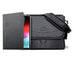 Swatch-Black Best Leather iPad Pro Bundle - Messenger Bag and Folio shown in Black