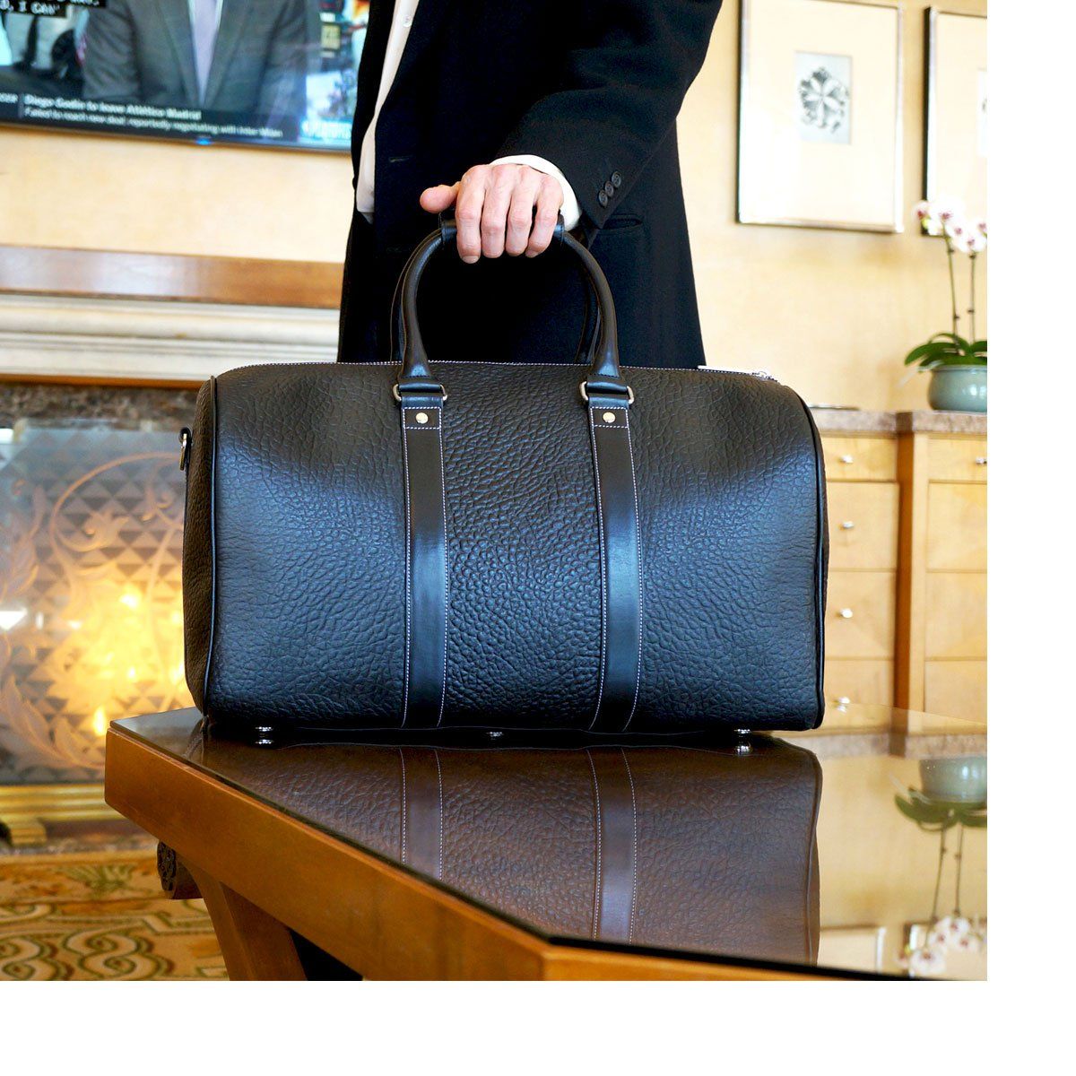 Handsome 2023 Leather Duffle Bag by MacCase